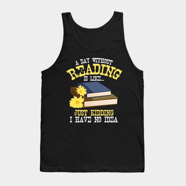 Book Lover Tank Top by Shiva121